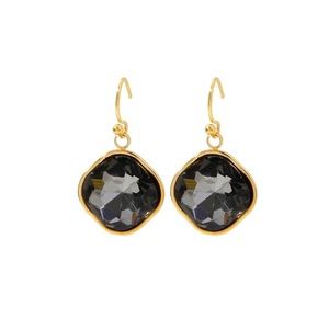 Party Earrings*Semi Formal Jewelry*Black Zircon Earrings*Sparkly Sparkle